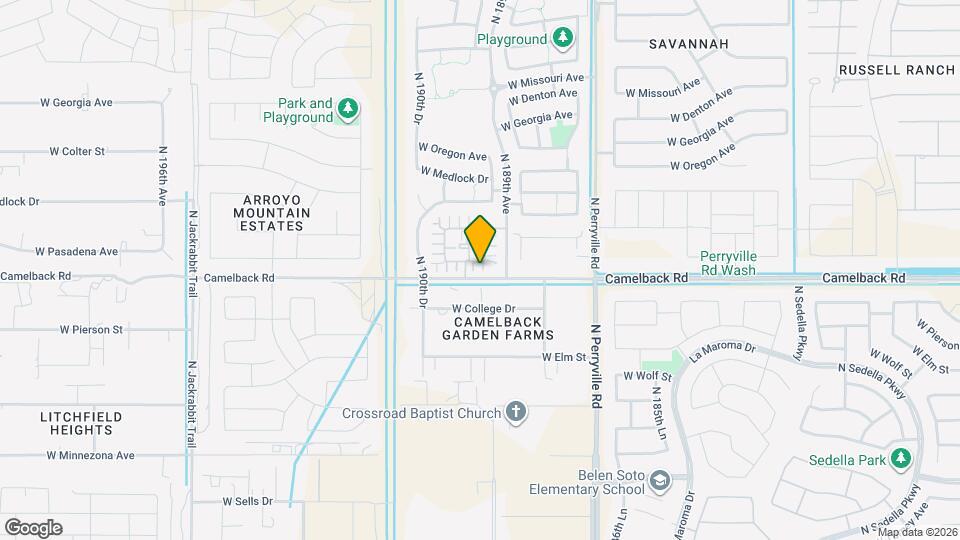 18923 W Pasadena Ave Mapa y Detalles de la Ubicación