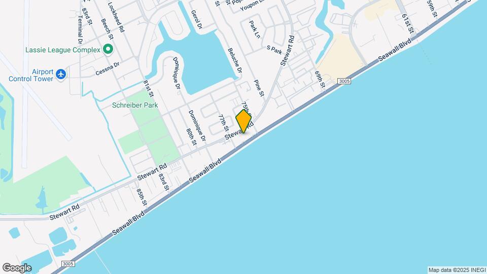 7600 Seawall Blvd Map and Location Details