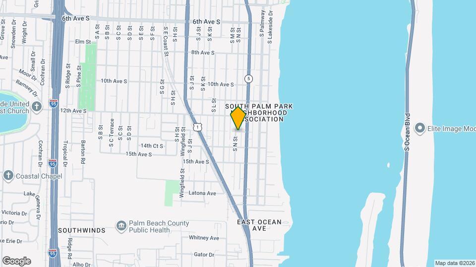 1302 S N St, Unit UGL apt 2 Map and Location Details