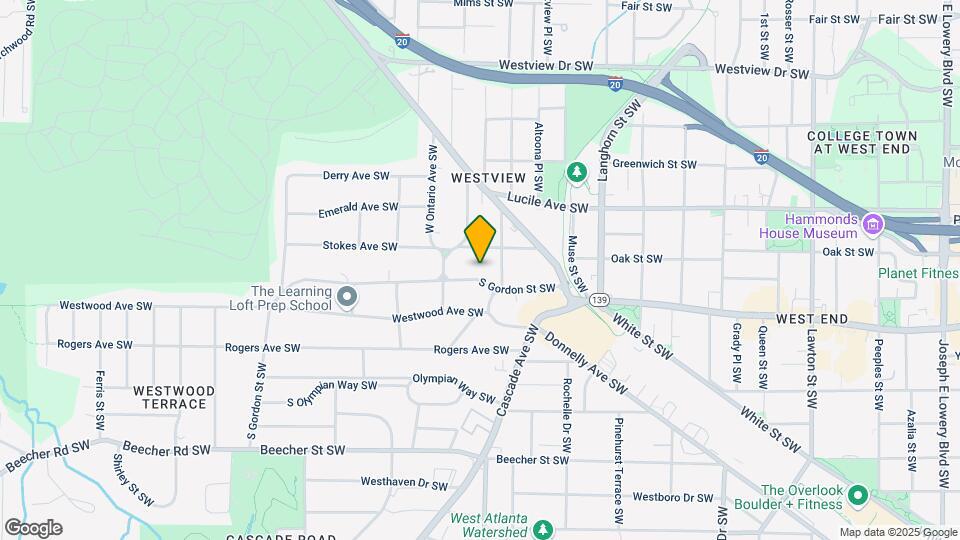 1525 S Gordon St SW Map and Location Details