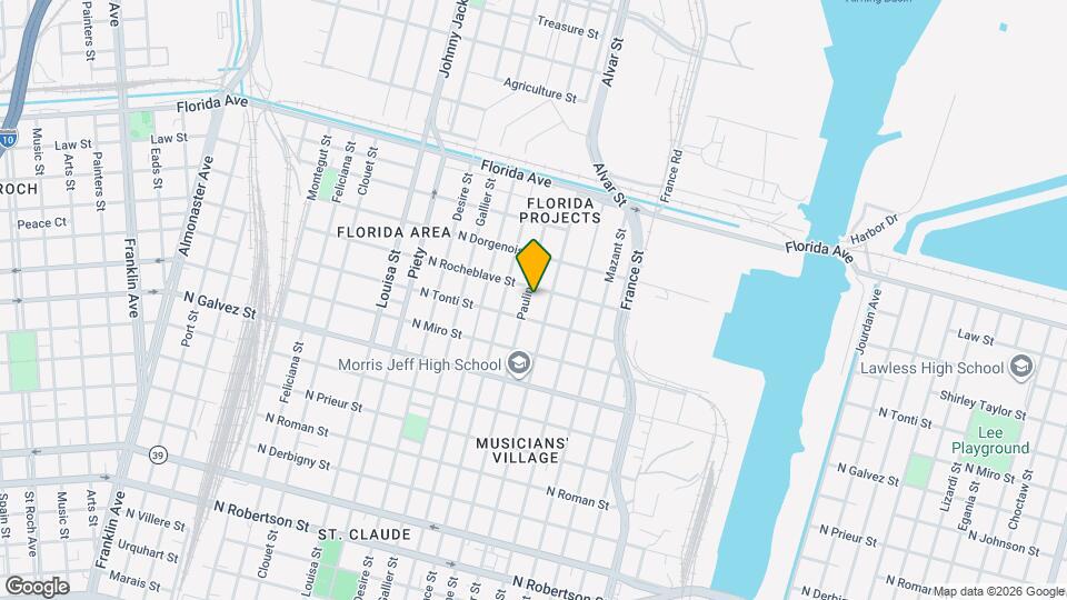 2333 Pauline St Map and Location Details