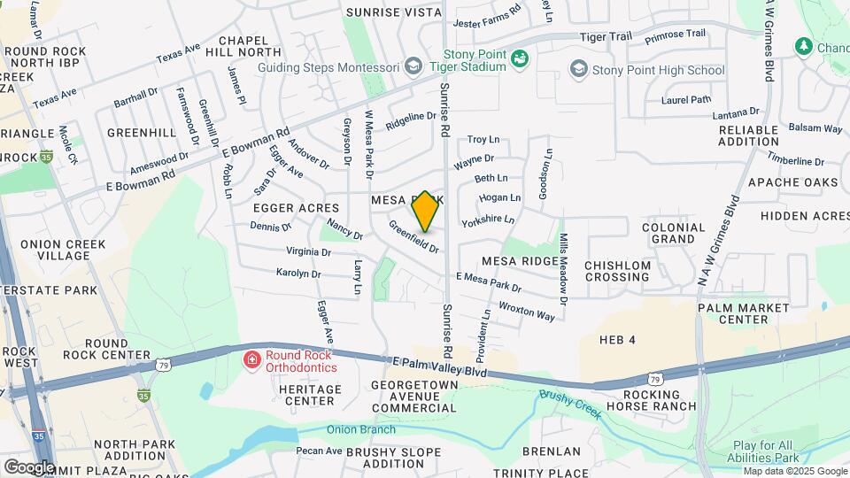 1501 Greenfield Dr Map and Location Details