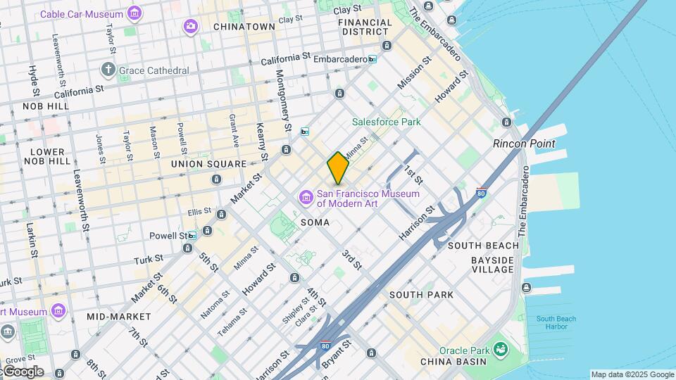 199 New Montgomery St Mapa y Detalles de la Ubicación