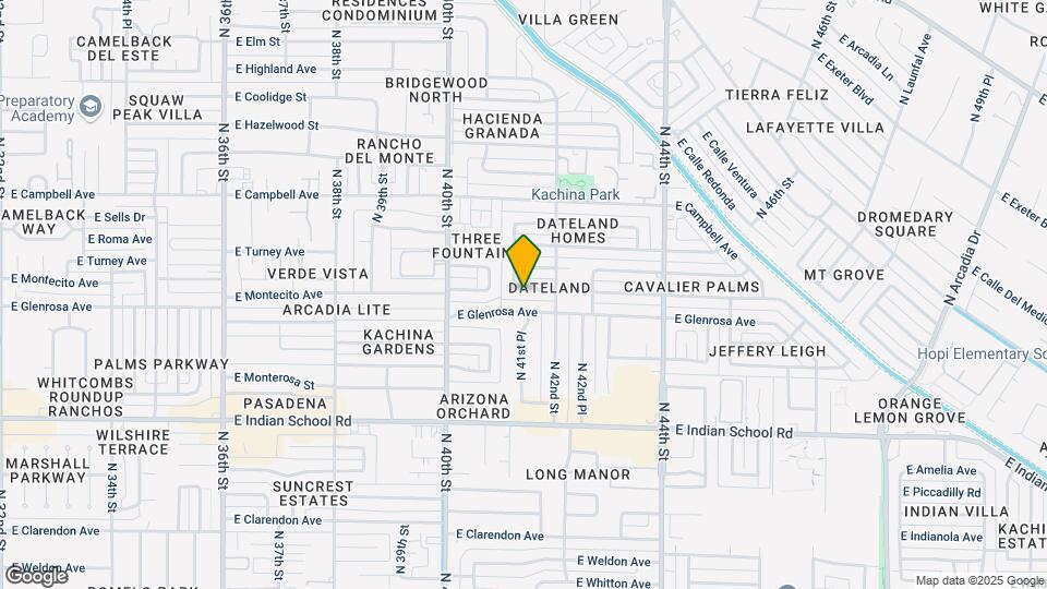 4121 E Montecito Ave Map and Location Details