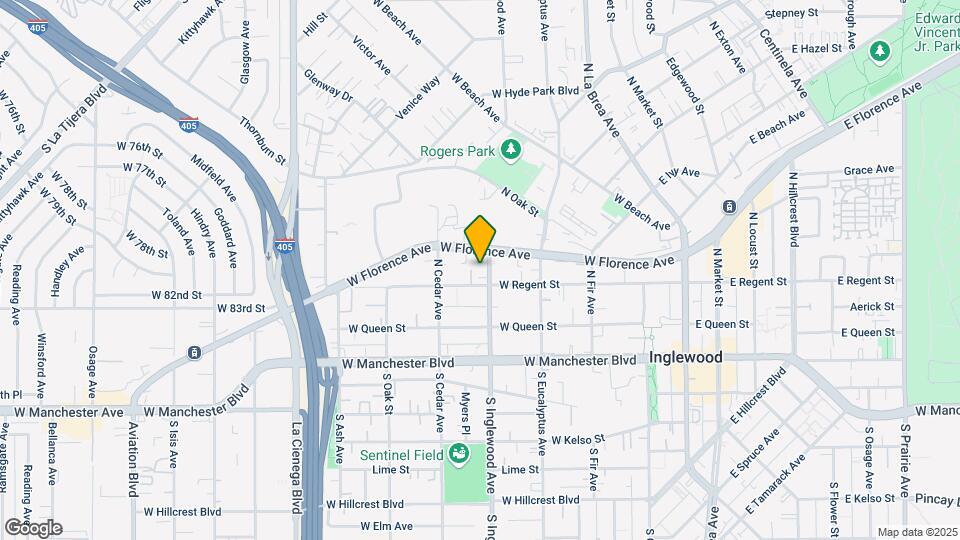 215 N Inglewood Ave Map and Location Details
