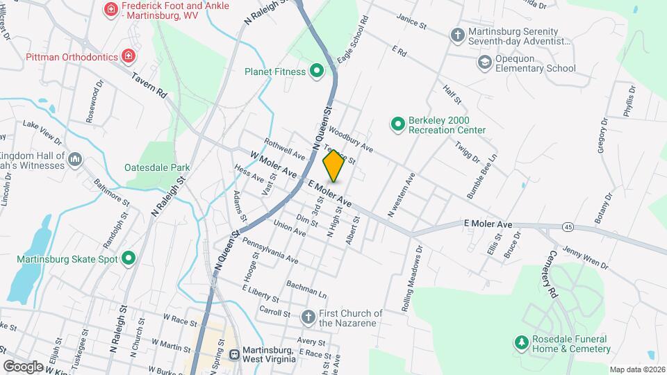 203 E Moler Ave Map and Location Details