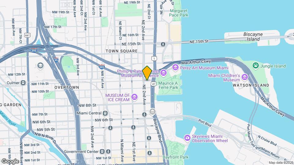 1040 Biscayne Blvd, Unit 2504 Map and Location Details