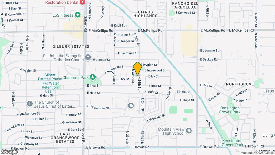 1644 N 24th St Map and Location Details