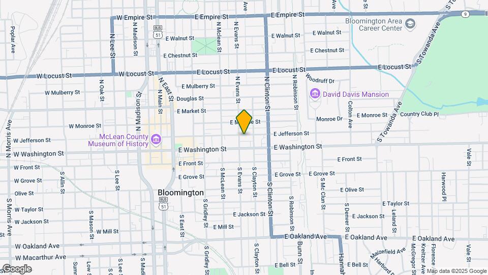 603 E Jefferson St, Unit 1 Map and Location Details