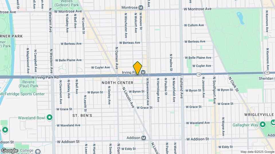 1839-1843 W Irving Park Rd Mapa y Detalles de la Ubicación
