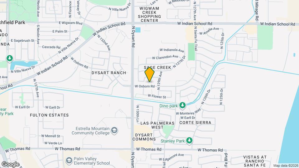 3402 N 129th Dr Map and Location Details