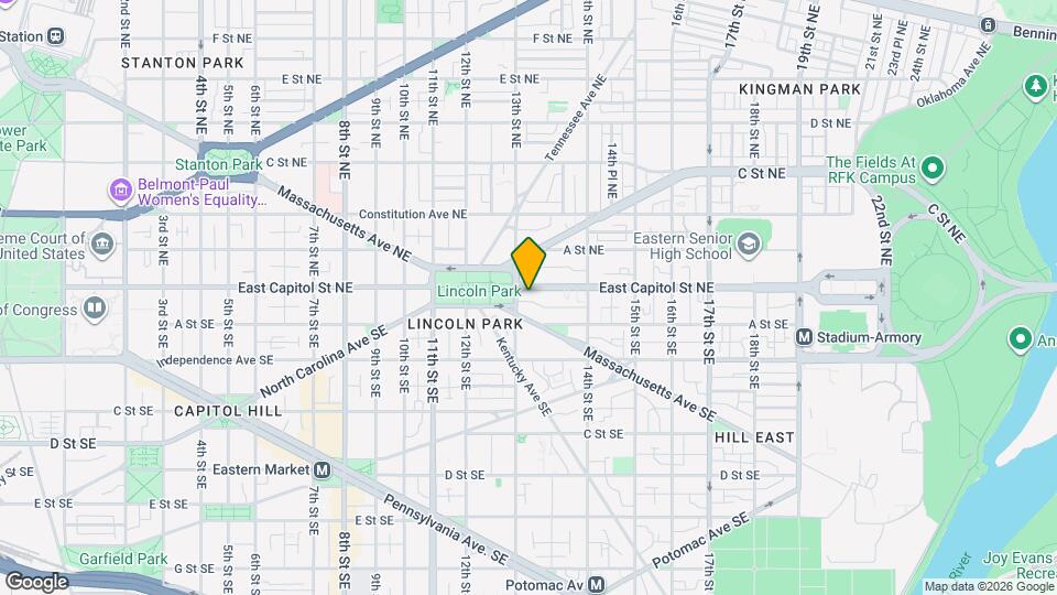 1311 East Capitol St SE Map and Location Details