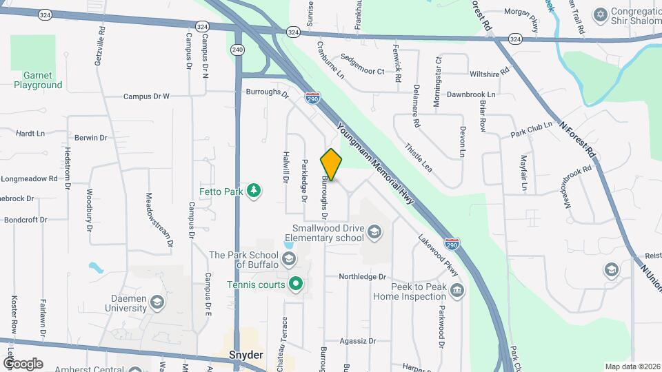 345 Burroughs Dr Map and Location Details