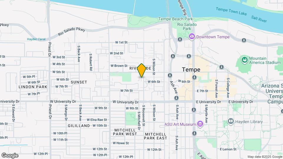 520 S Roosevelt St Map and Location Details