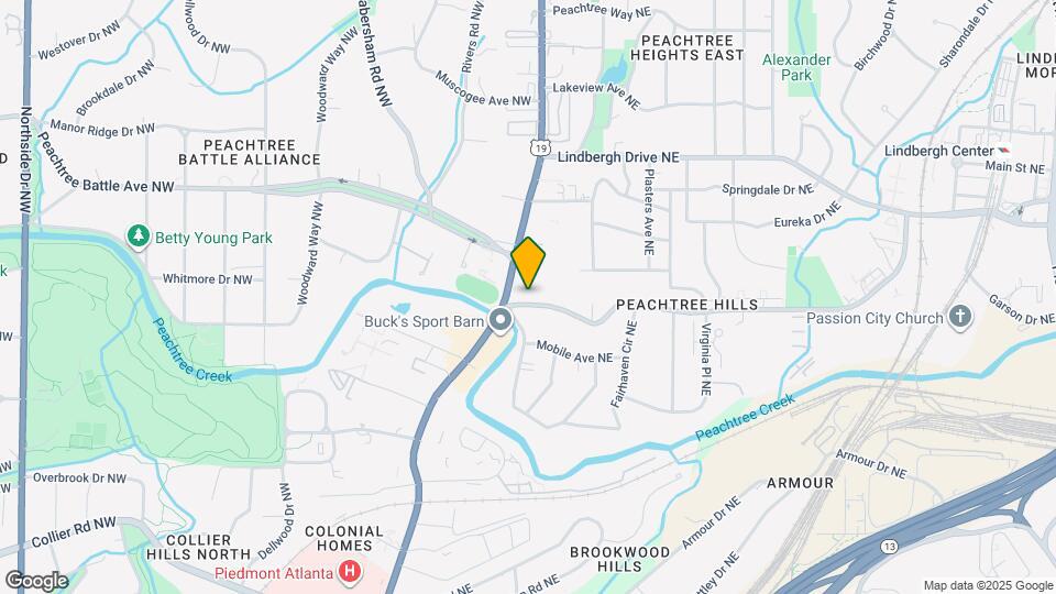 22 Peachtree Hills Ave NE Map and Location Details