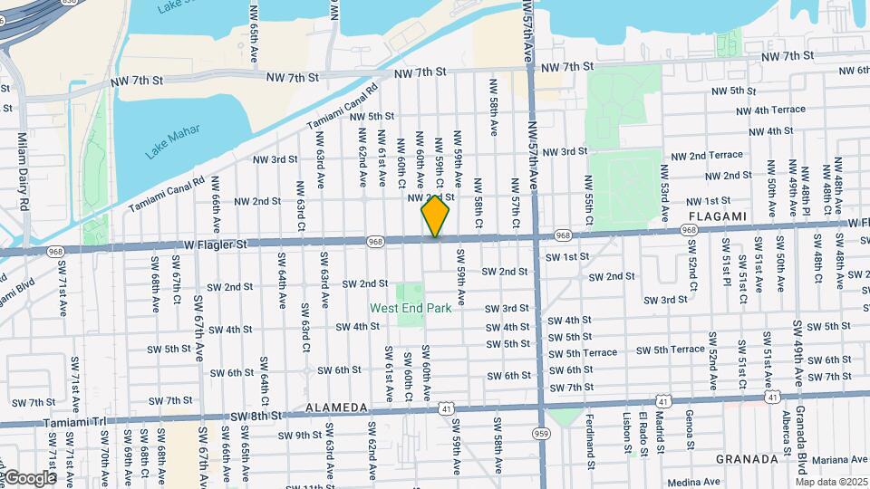 5960 W Flagler St Mapa y Detalles de la Ubicación