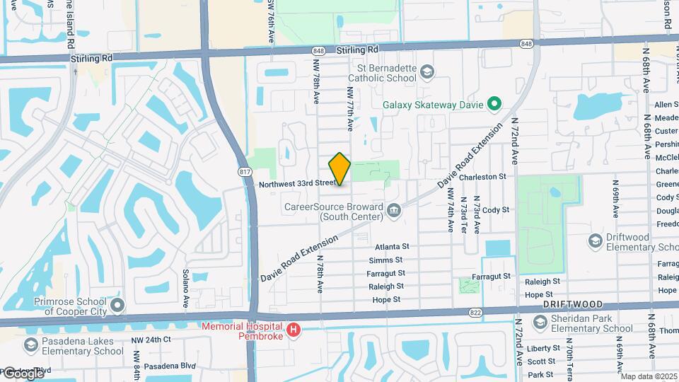 7731 NW 32nd St Map and Location Details