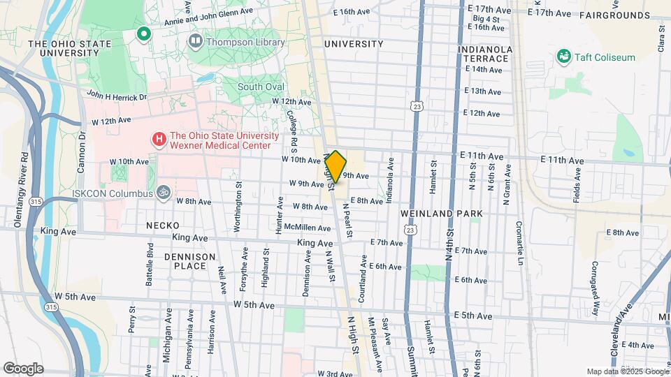 1494 N High St Map and Location Details