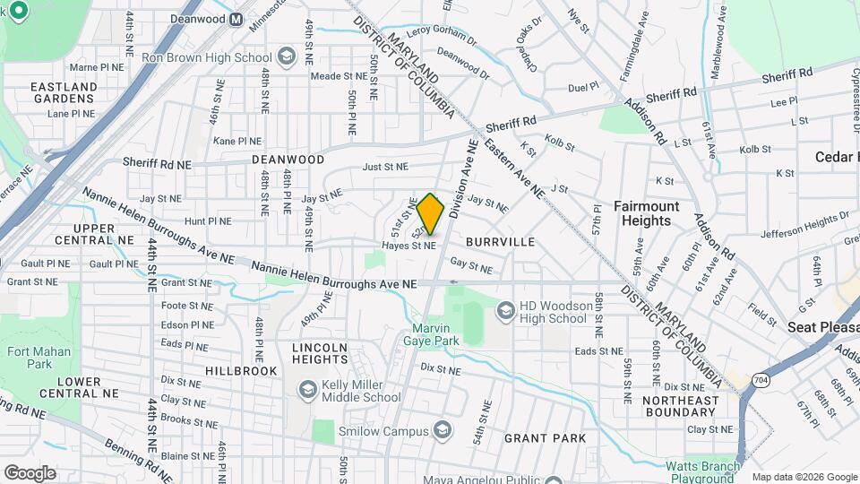5210 Hayes St NE Map and Location Details