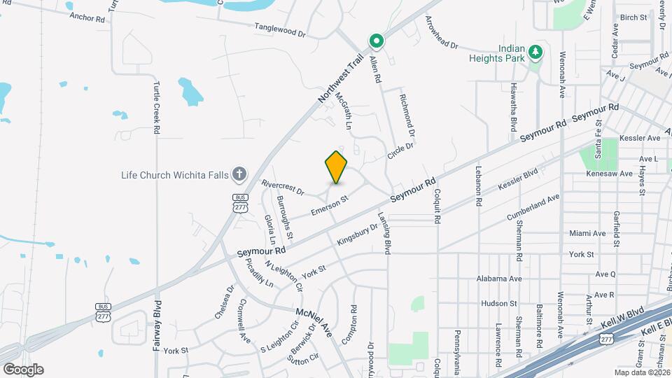 4115 Rivercrest Dr Map and Location Details