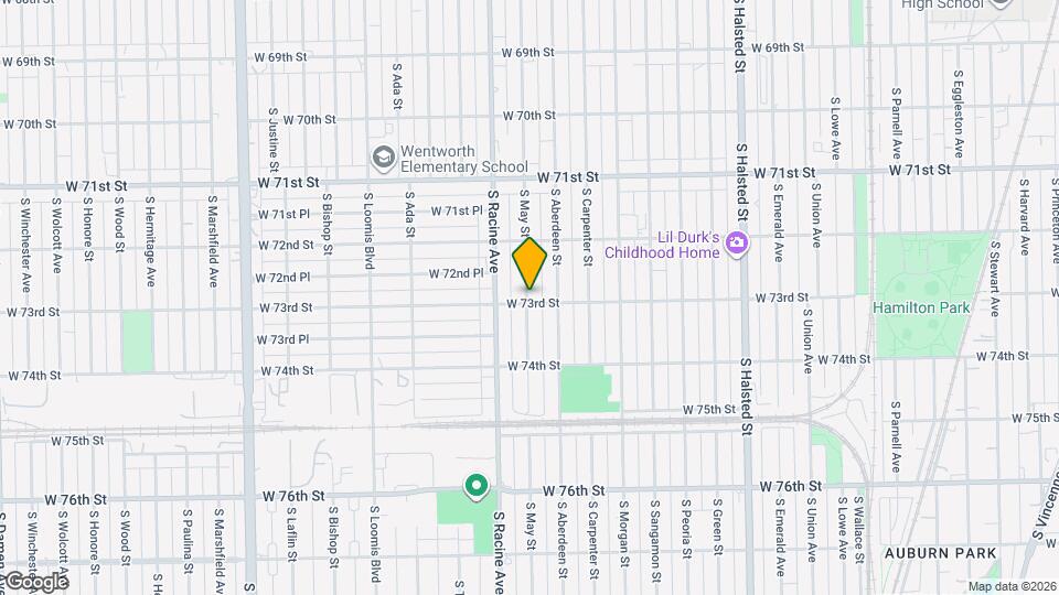 7257 S May St Map and Location Details