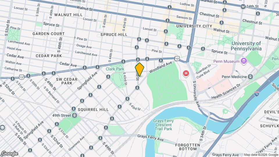 623 S 42nd St Map and Location Details