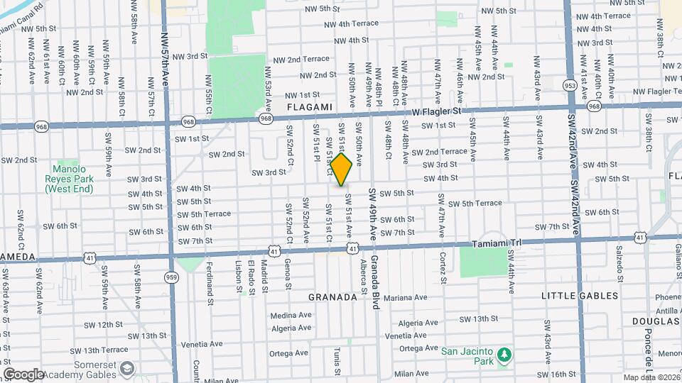 5115 SW 5th St Map and Location Details