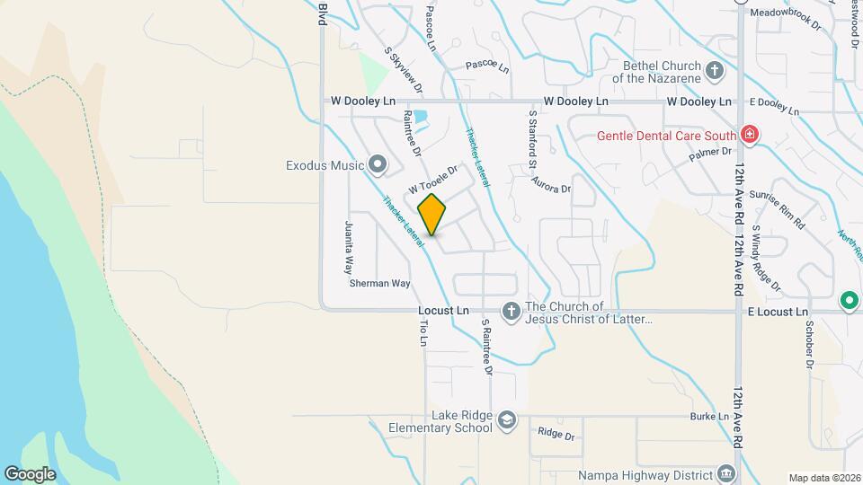 3603 S Oxbow Dr Map and Location Details