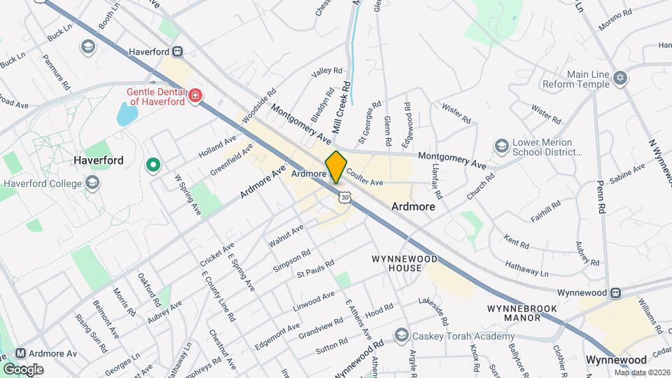 17 E Lancaster Ave Mapa y Detalles de la Ubicación