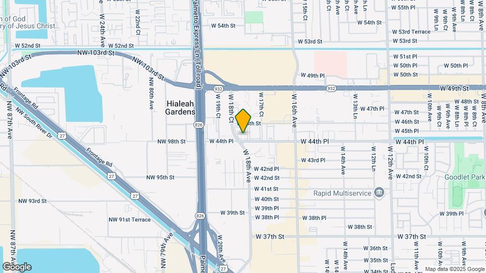 1825 W 44th Pl Mapa y Detalles de la Ubicación