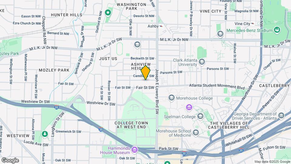 966 Ashby Grove SW Mapa y Detalles de la Ubicación