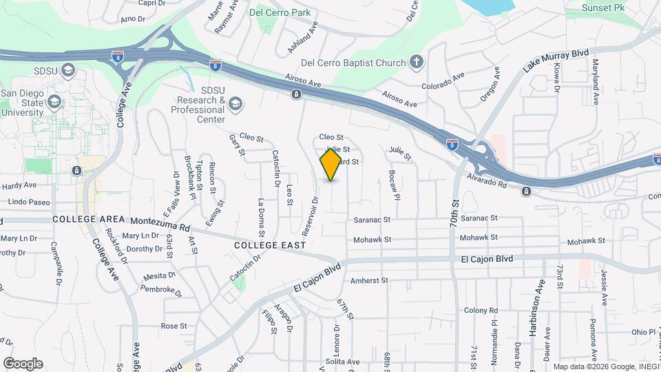 6663 Reservoir Ln Map and Location Details