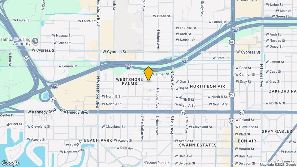 4314 W Gray St Map and Location Details