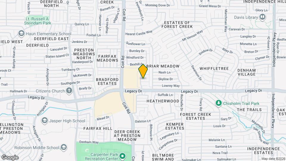 3912 Rushden Ct Map and Location Details