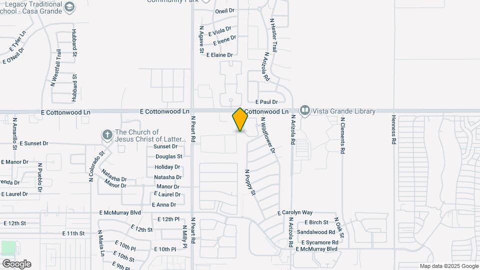 1550 N Desert Willow St Map and Location Details