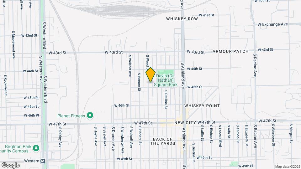 4451 S Wood St Map and Location Details