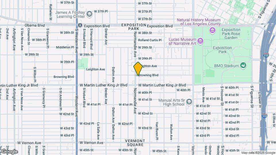 3976 S Normandie Ave, Unit 3976 Half Map and Location Details