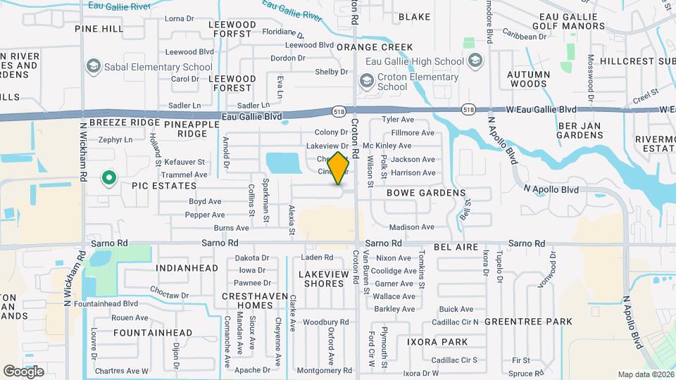 2127 Smathers Cir N Map and Location Details