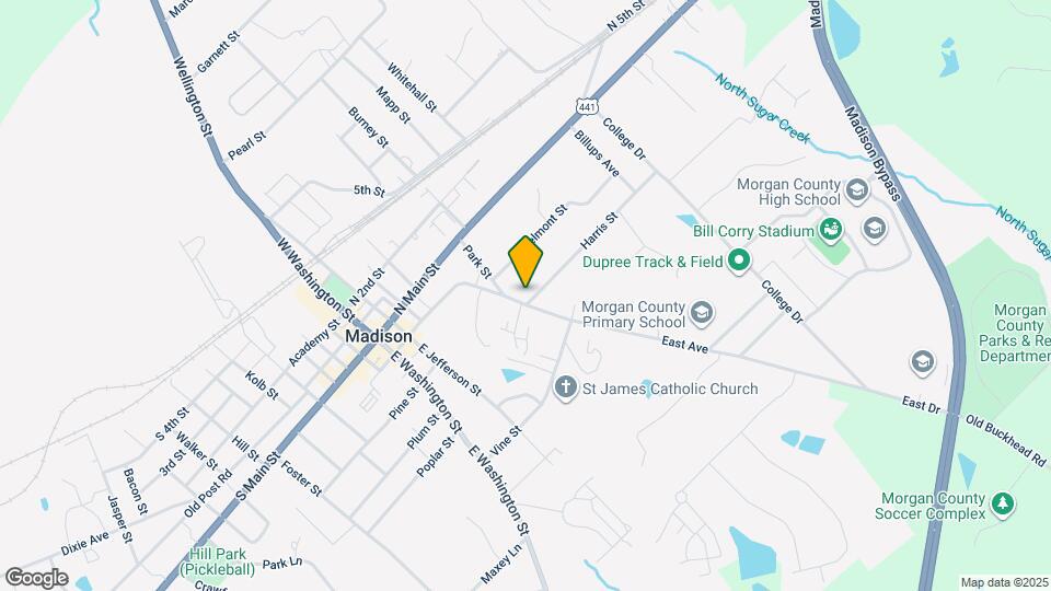 615 Harris St Map and Location Details