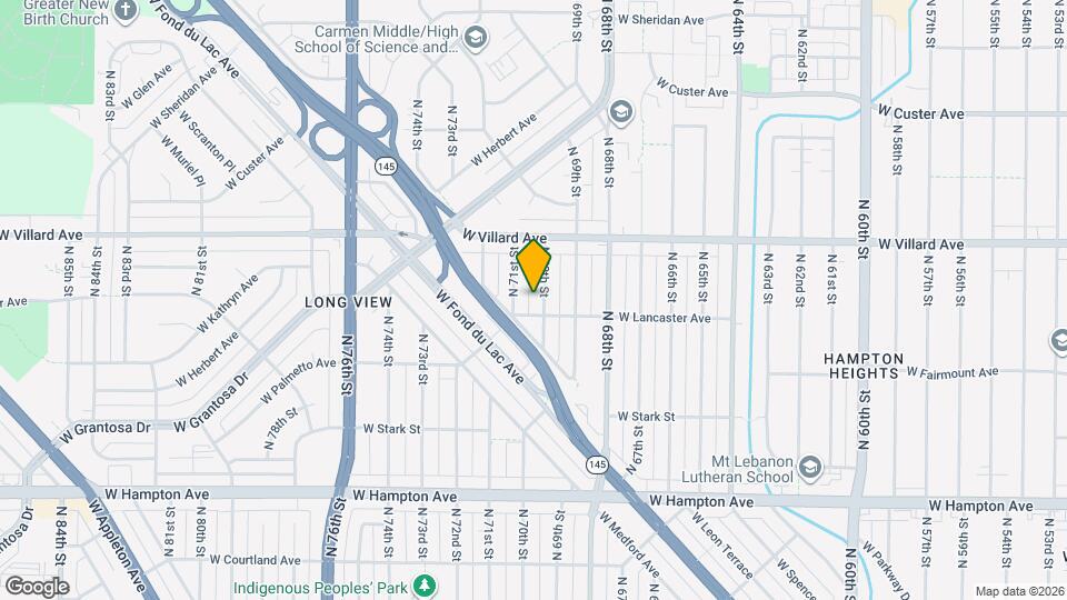 7006 W Lancaster Ave Map and Location Details