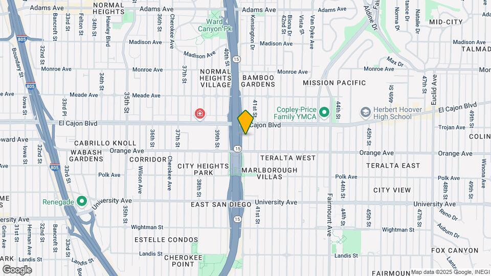 4253 Central Ave, Unit 5 Map and Location Details