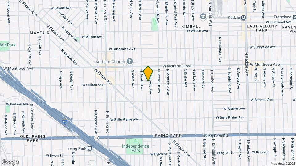 4300-4302 N Ridgeway Ave Map and Location Details