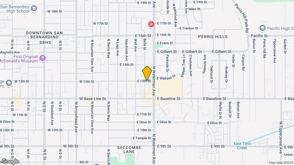 1291 Belle St Map and Location Details