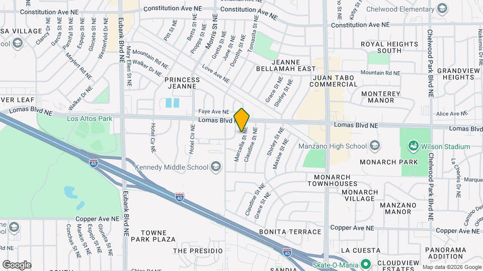 825 Marcella St NE Map and Location Details