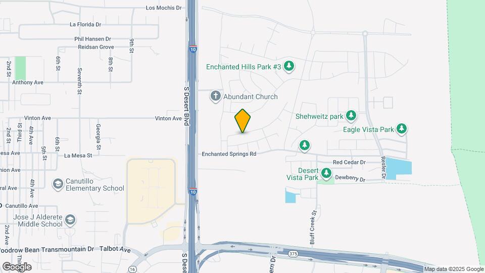 7836 Enchanted View Dr Mapa y Detalles de la Ubicación