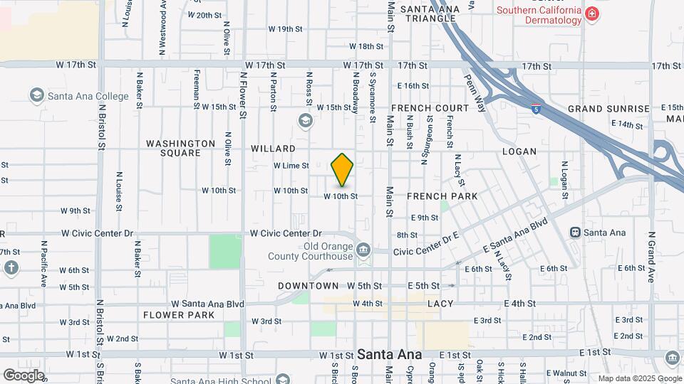 315 W 10th St Map and Location Details