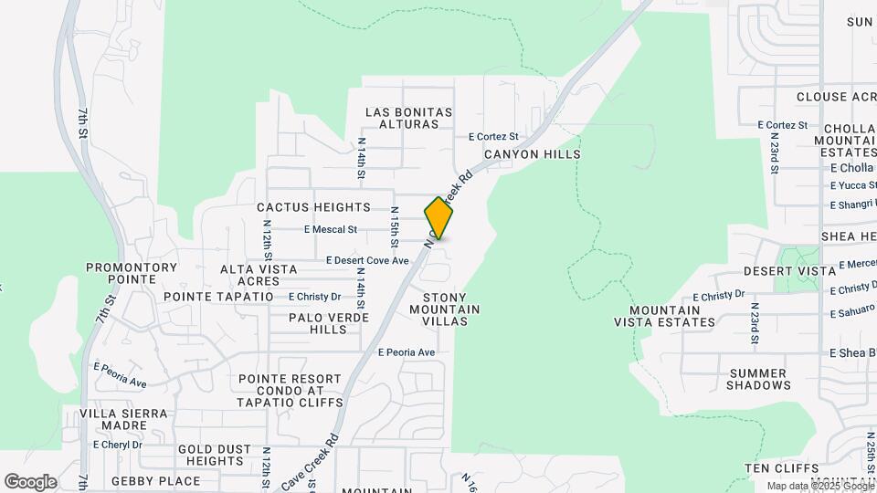 1615 Desert Cove Ave Map and Location Details