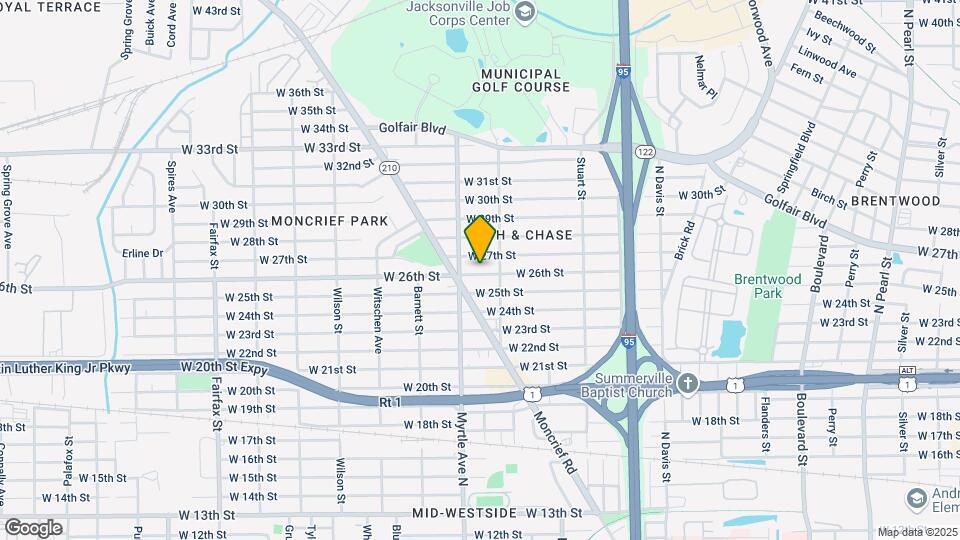 1265 W 26th St Map and Location Details