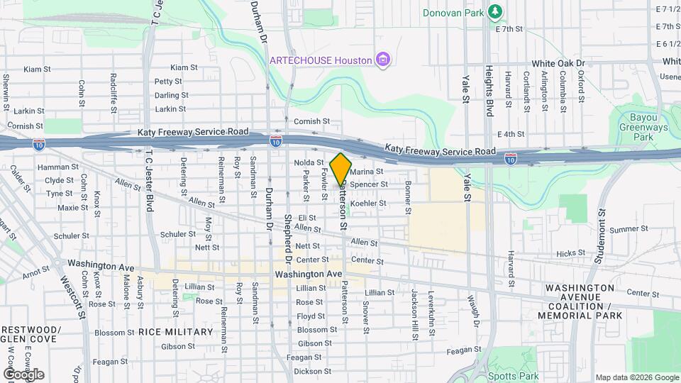 4501 Eigel St Map and Location Details