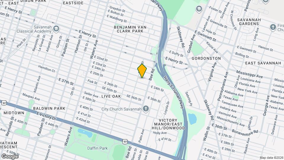 1507 E 33rd St Mapa y Detalles de la Ubicación